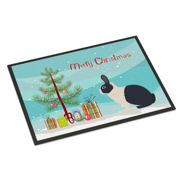 Carolines Treasures Dutch Rabbit Christmas Indoor or Outdoor Mat - 24 x 36 in. BB9325JMAT - main